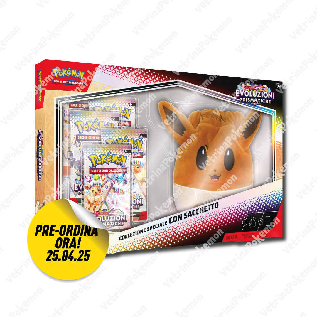 Collezione Speciale con Sacchetto Eevee Evoluzioni Prismatiche ITA - VetrinaPokemon