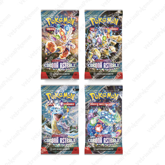 Scarlatto e Violetto Corona Astrale - 4 Buste ArtWork ITA